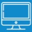 An icon for desktop monitor