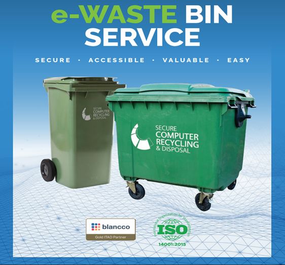 eWaste bin service by Secure Computer Recycling & Disposal
